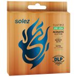 Encordoamento Para Violão Aço Solez 012 Bronze 85/15 SLATB12 C/ Mi Extra
