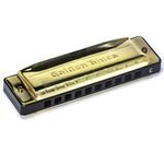 Gaita Hering Diatonica Golden Blues G Sol 5020G Com Case