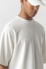 THESAINT TSHIRT UNIC BASIC EMBROIDERY  OFF WHITE