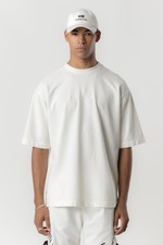 THESAINT TSHIRT UNIC BASIC EMBROIDERY  OFF WHITE