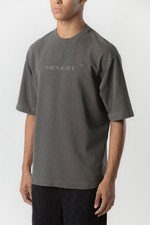 THESAINT TSHIRT UNIC BASIC EMBROIDERY  STONED BLACK