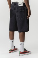 THESAINT DENIM SHORTS SHADOW  BLACK