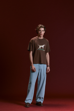 CARNAN Pointer Heavy Tshirt  Brown