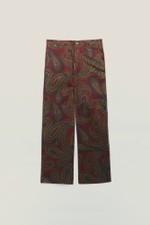 WELCOME Calça Wide Chino  Paisley