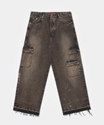 PIET X OAKLEY Distressed Denim Pants  Khaki 