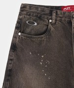 PIET X OAKLEY Distressed Denim Pants  Khaki 