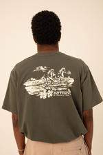 CARNAN Horses Classic Tshirt  Dark Green