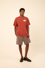 CARNAN Stamp Heavy Tshirt  Terracotta