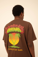 CARNAN Tropical Heavy Tshirt  Brown 