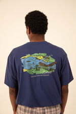 CARNAN Landscape Heavy Tshirt  Navy