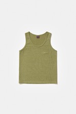 CARNAN Ribbed Tank Top  Green 