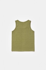 CARNAN Ribbed Tank Top  Green 