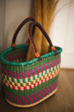 Cesta em Palha Oval