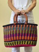 Cesta em Palha Oval
