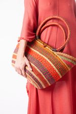 Bolsa de Palha Grande com Fecho