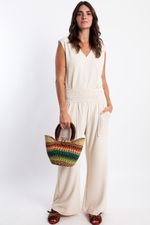 Bolsa de Palha Mini com Fecho