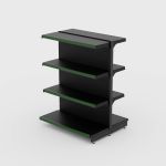 Gôndola de Centro Continuação de 1,32 m - Preto-Verde