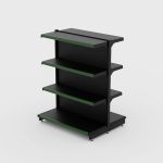 Gôndola de centro Inicial de 1,32 m - Preto-Verde