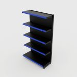 Gôndola de Parede Continuação de 1,72 m - Preto-Azul