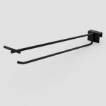 Gancho Porta Preço 400 x 6 mm - Preto