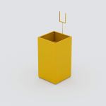 Cesto Promocional 45x45x85 - Amarelo