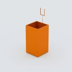 Cesto Promocional 45x45x85 - Laranja
