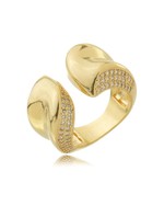 Anel Eclipse Brilhante folheado em ouro 18K