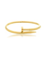 Bracelete Impacto Contemporâneo folheado em ouro 18K