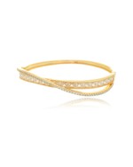 Bracelete Cristais de Luxo folheado em ouro 18K