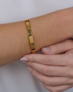 Bracelete Elegância Cativa folheado em ouro 18K