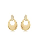 Brinco Lua Elegante folheado em ouro 18K