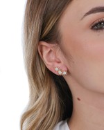 Ear Cuff Estrelas Cintilantes folheado em ouro 18K