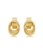 Brinco Elos Envolventes folheado em ouro 18K