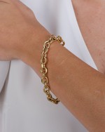 Pulseira Elos Elegantes folheada em ouro 18K