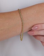 Pulseira Cordão Baiano folheada em ouro 18K