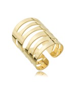 Anel Infinity Bold folheado a ouro 18K