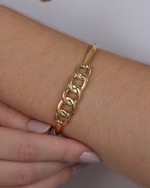 Bracelete Elos Clássicos folheado em ouro 18k