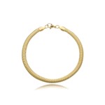 Pulseira Elos de Serpente folheada em ouro 18K