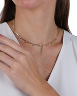 Colar Chocker Cores Delicadas folheado em ouro 18K