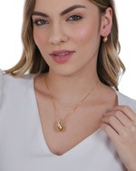 Conjunto Gotas Elegantes folheada em ouro 18K