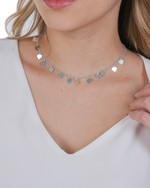 Colar Chocker Corações 