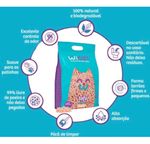 Areia Higiênica Biodegradável De Tofu Fragrância De Pêssego 2,1kg Wicat