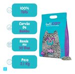 Areia Sanitária De Tofu Higiênica Para Gatos Carvão De Bambu 2.1kg Wicat