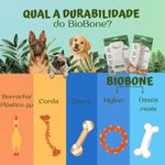 Biobone Asterisco Osso Mordedor Cachorro Cães Grandes Natural - Cana