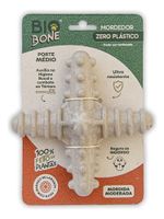 Biobone Asterisco Osso Mordedor Cachorro Cães Grandes Natural - Laranja
