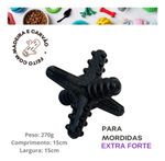 Biobone Asterisco Osso Mordedor Cachorro Cães Grandes Natural - Madeira