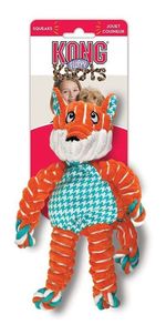 Brinquedo De Pelúcia Kong Floppy Knots Fox De Pelúcia Pequeno/médio, Cor: Design De Raposa Laranja