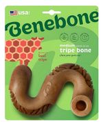 Brinquedo De Roer Benebone Tripe Bone Para Cachorro Médio Cor Marrom-claro