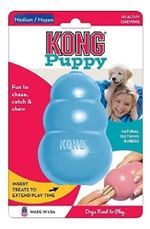 Brinquedo Dispensador De Prêmios Kong Classic Puppy Medium M Azul