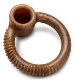 Brinquedo Mordedor Osso Benebone Ring Bacon Para Cachorro P Cor Marrom